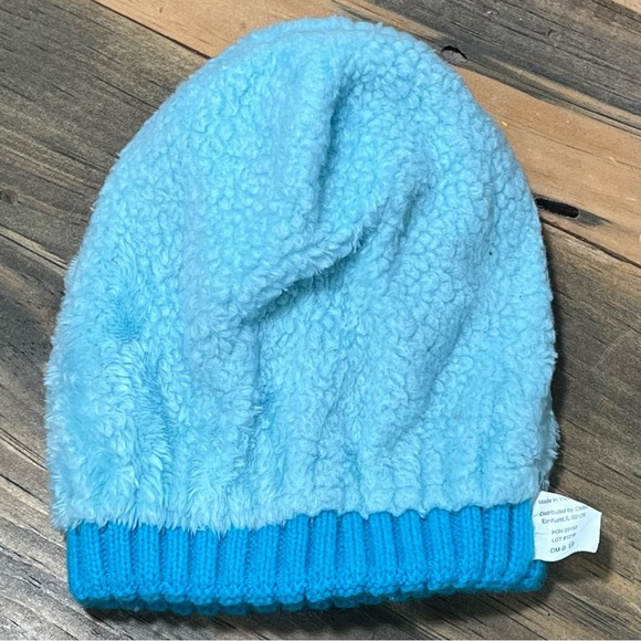 Britt's Knits Beanie Hat Winter Knit Colorful Pom Pom Cable Knit 4T - Picture 4 of 5